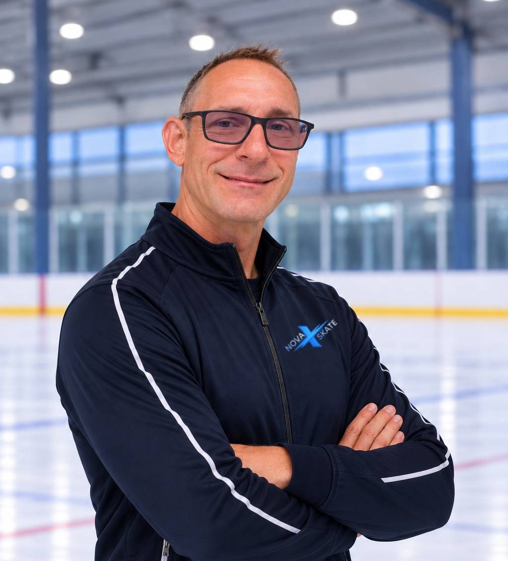 Marian Prisacaru - antrenor de patinaj artistic la Nova X Skate Bucuresti